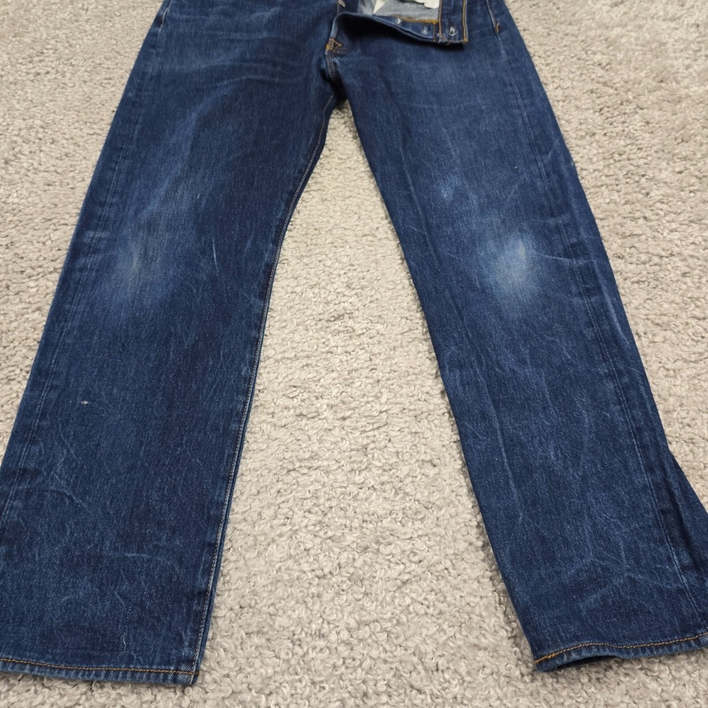 Levi's 501 Jeans Men 35x32 (Fits 32x29) Dark Wash Button Fly Straight Leg Rugged - Picture 2 of 14